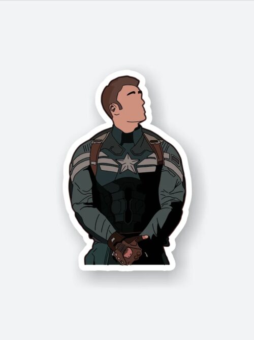 Caption America Sticker