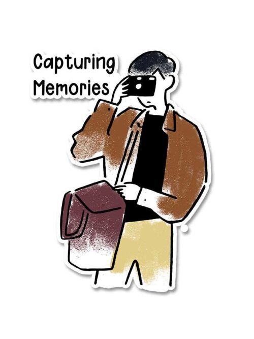 Capturing Memories Sticker
