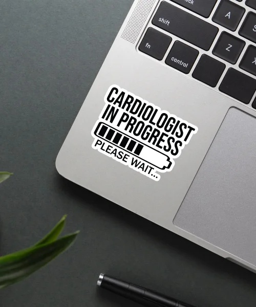 Cardiologist In Progress Sticker