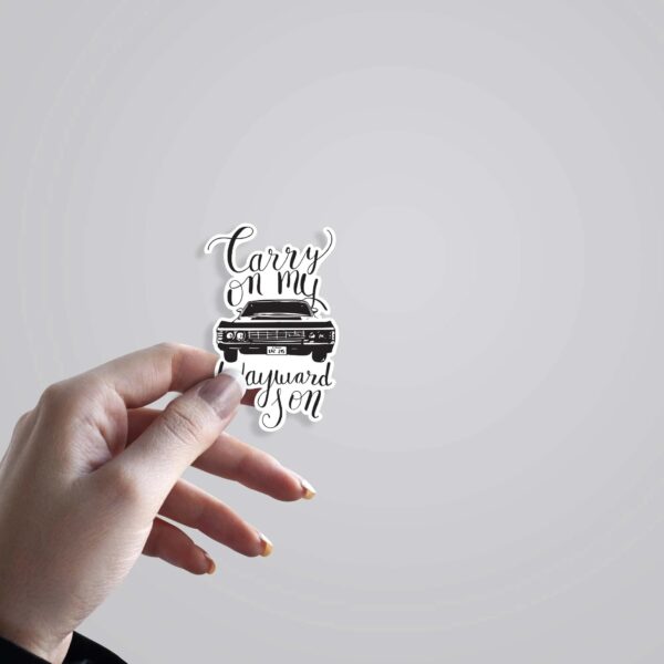 Carry On My Wayward Son TV Shows Stickers