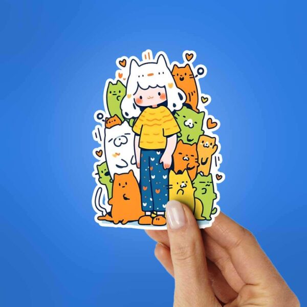 Cat Crew Sticker