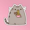 Cat Eating Noodles