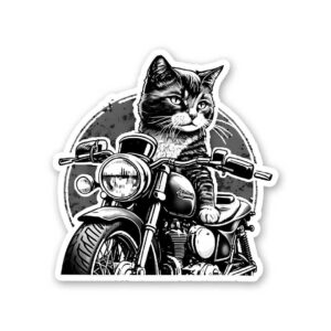 Cat Rider Sticker Cat Rider Sticker
