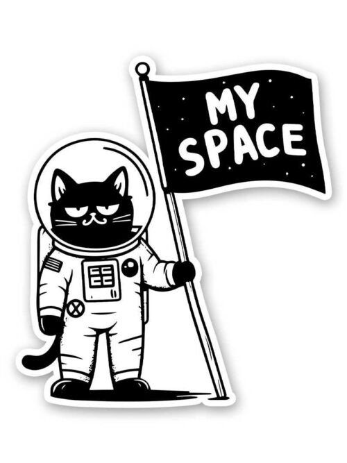Cat Space Sticker