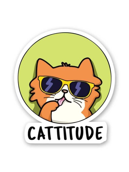 Cattitude 0.1 Sticker