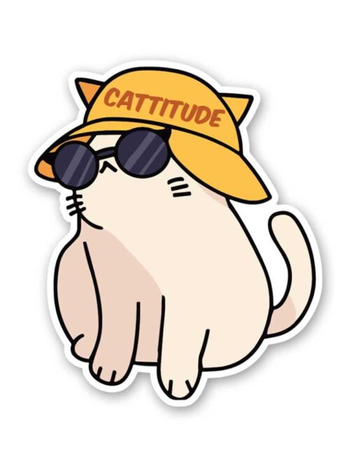Cattitude Sticker