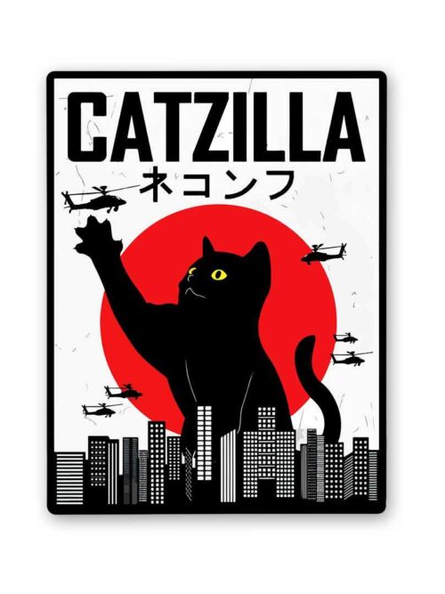 Catzilla Sticker