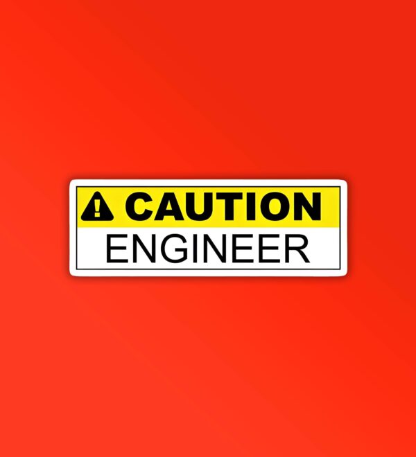 Caution Engineer Programmer Coding Sticker Caution Engineer Programmer Coding Sticker