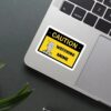 Caution Watching Anime Saitama Sticker