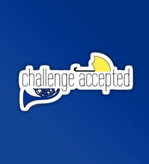 Challenge Accepted HIMYM Laptop Mobile Sticker