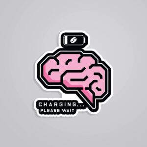 Charging Please Wait Witty Stickers