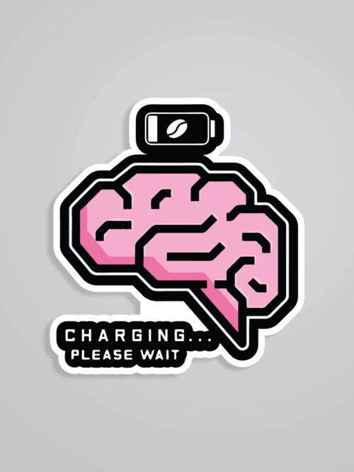 Charging Please Wait Witty Stickers