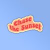 Chase The Sunset Retro Laptop Mobile Stickers