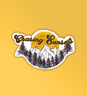 Chasing Sunsets Laptop Mobile Stickers