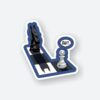 Chess Pawn Scared Sticker