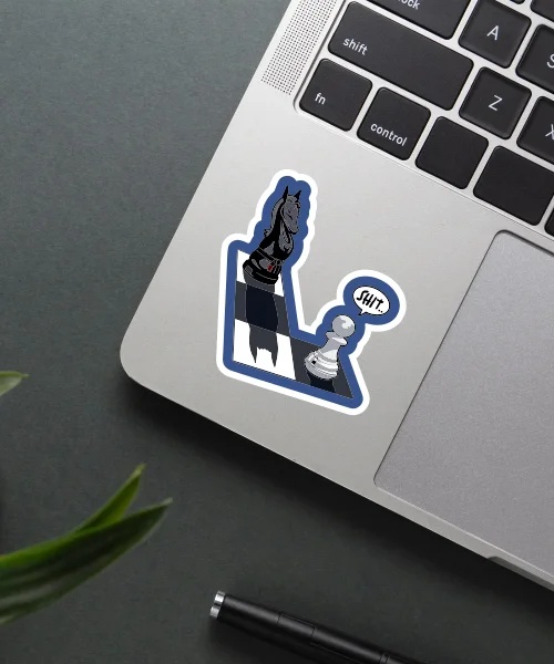 Chess Pawn Scared Sticker