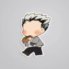 Chibi Bokuto Eating Sandwich Anime Stickers