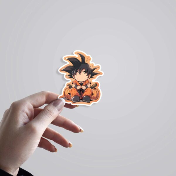 Chibi Goku Pumpkin Edition Anime Stickers