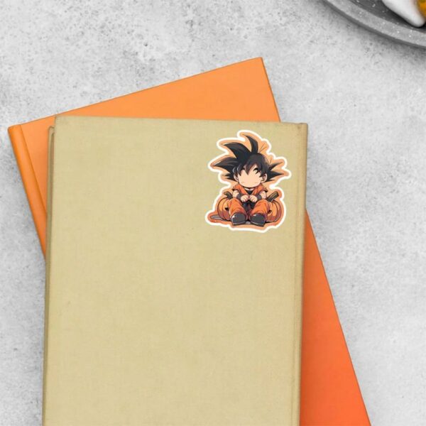 Chibi Goku Pumpkin Edition Anime Stickers