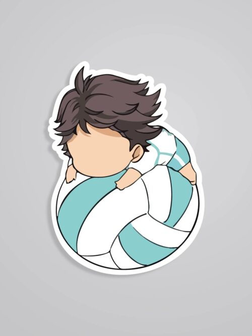 Chibi Oikawa On Volleyball Anime Stickers