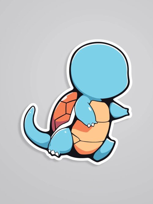 Chibi Squirtle Anime Stickers
