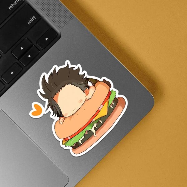 Chibi Yami On Cheeseburger Anime Stickers Chibi Yami On Cheeseburger Anime Stickers