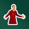 Christiano Ronaldo Celebration Football Sticker