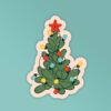 Christmas Tree Laptop Mobile Stickers