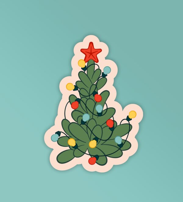 Christmas Tree Laptop Mobile Stickers Christmas Tree Laptop Mobile Stickers