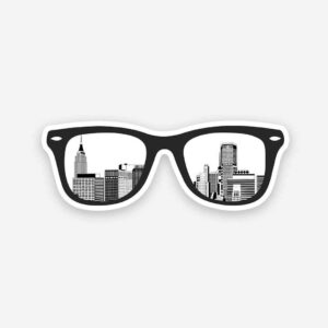 City Glasses Sticker City Glasses Sticker
