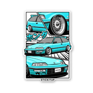 Civic Nouva Blue Sticker Civic Nouva Blue Sticker