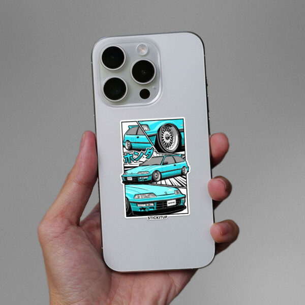 Civic Nouva Blue Sticker