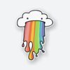 Clouds Puke Rainbow Sticker