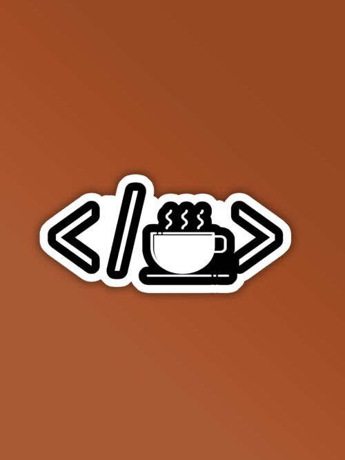 Code Coffee Programmer Coding Sticker