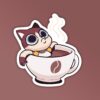 Coffee Tub Mobile Laptop Sticker
