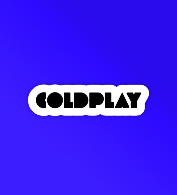 Coldplay Laptop Mobile Sticker Coldplay Laptop Mobile Sticker