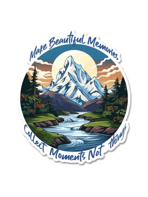 Collect Moment Not Things Sticker