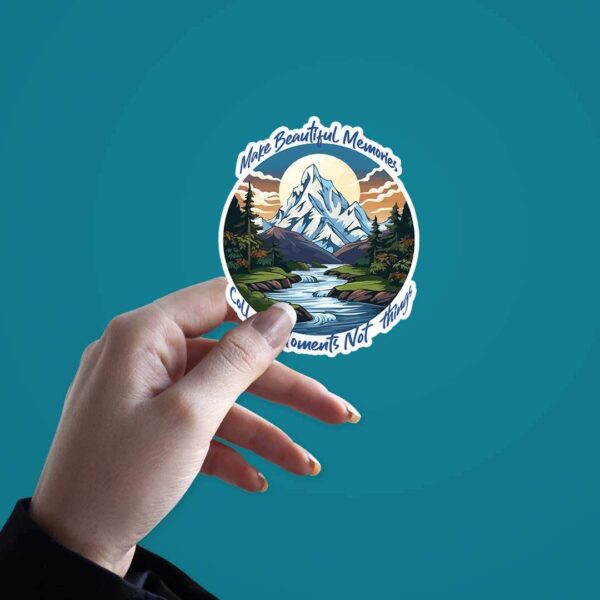Collect Moment Not Things Sticker