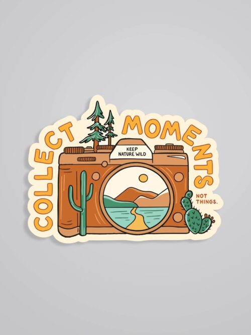 Collect Moments Not Things Travels Stickers