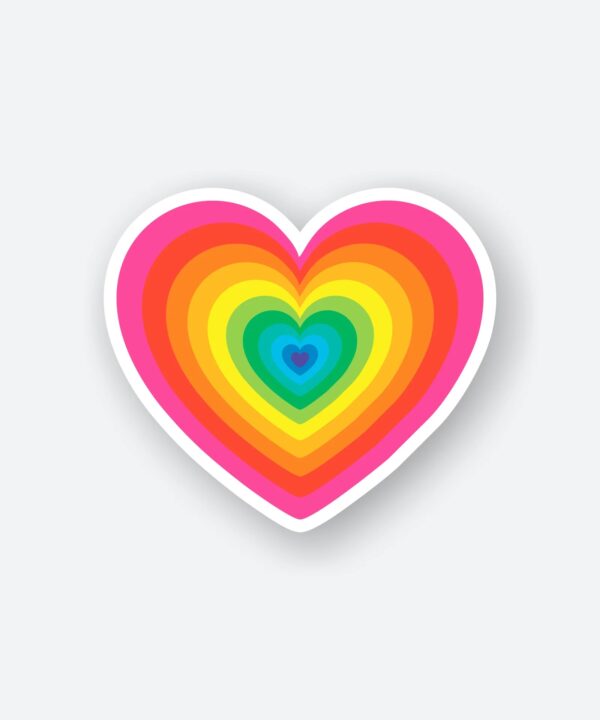 Colorful Heart Sticker Colorful Heart Sticker