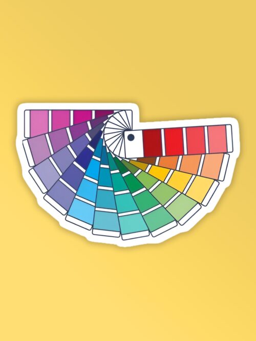 Colour Palette Laptop Mobile Stickers