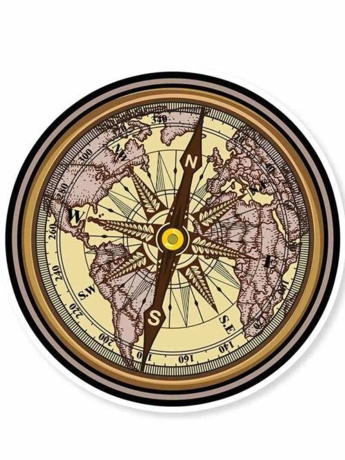 Compass Sticker
