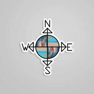 Compass Travels Stickers
