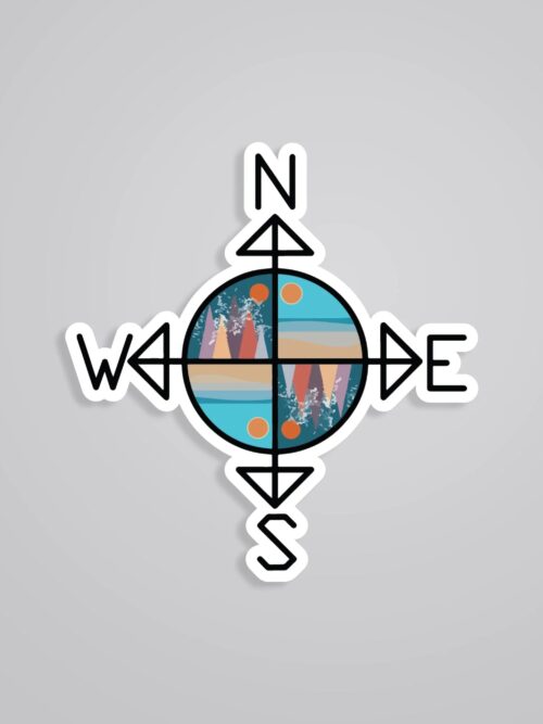 Compass Travels Stickers