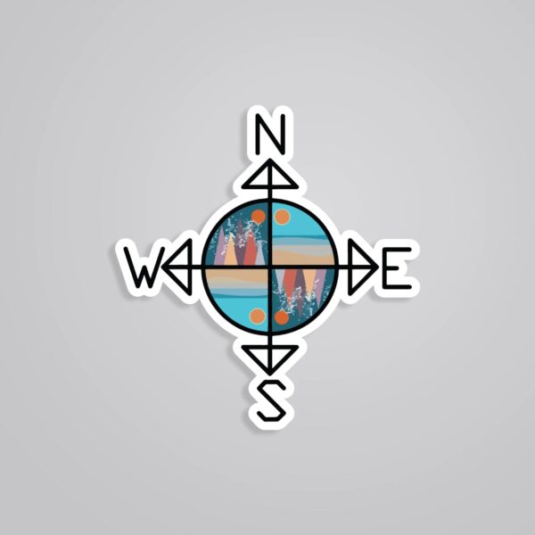 Compass Travels Stickers