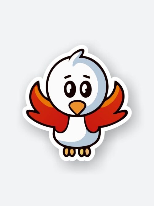 Confused Chick Sticker