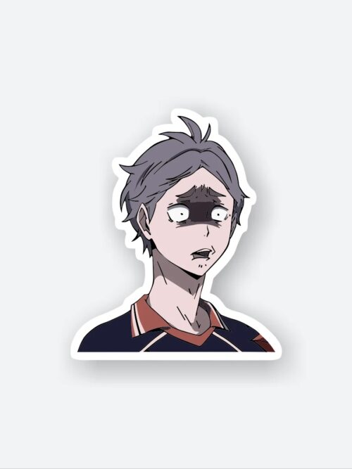 Confused Koshi Sugawara Sticker