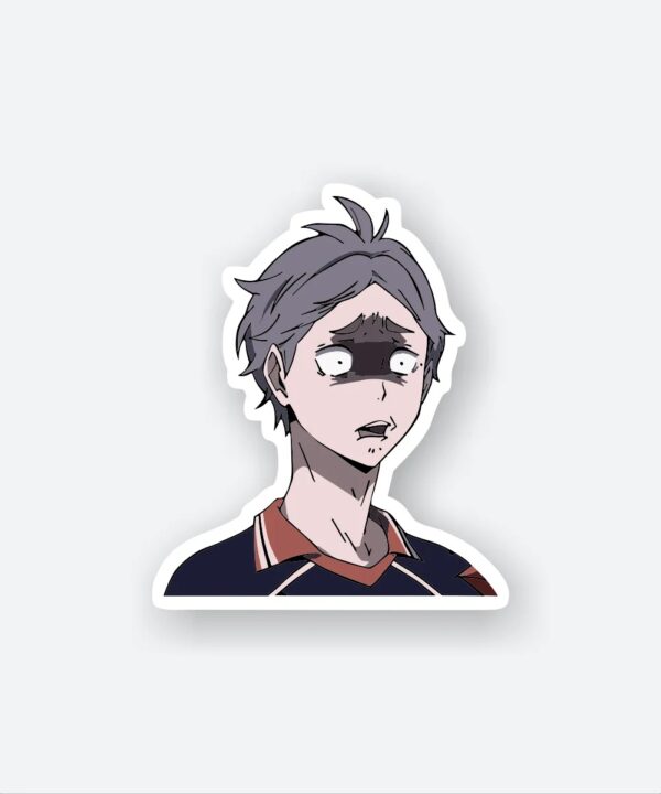 Confused Koshi Sugawara Sticker Confused Koshi Sugawara Sticker