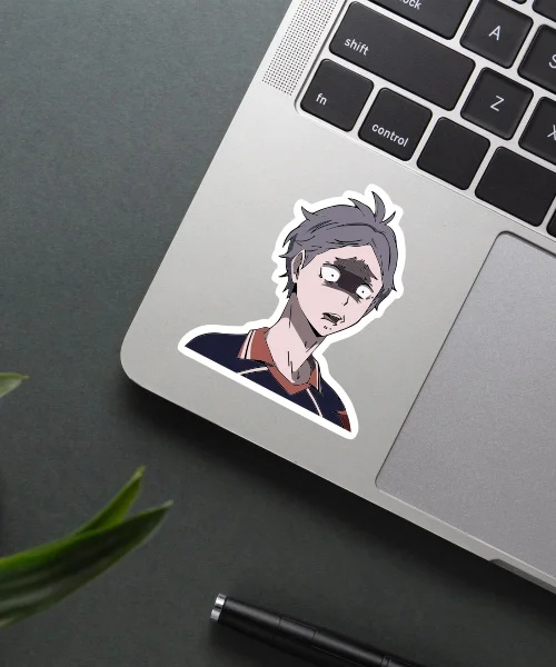 Confused Koshi Sugawara Sticker Confused Koshi Sugawara Sticker