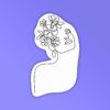 Contour Lineart 1 Laptop Mobile Stickers